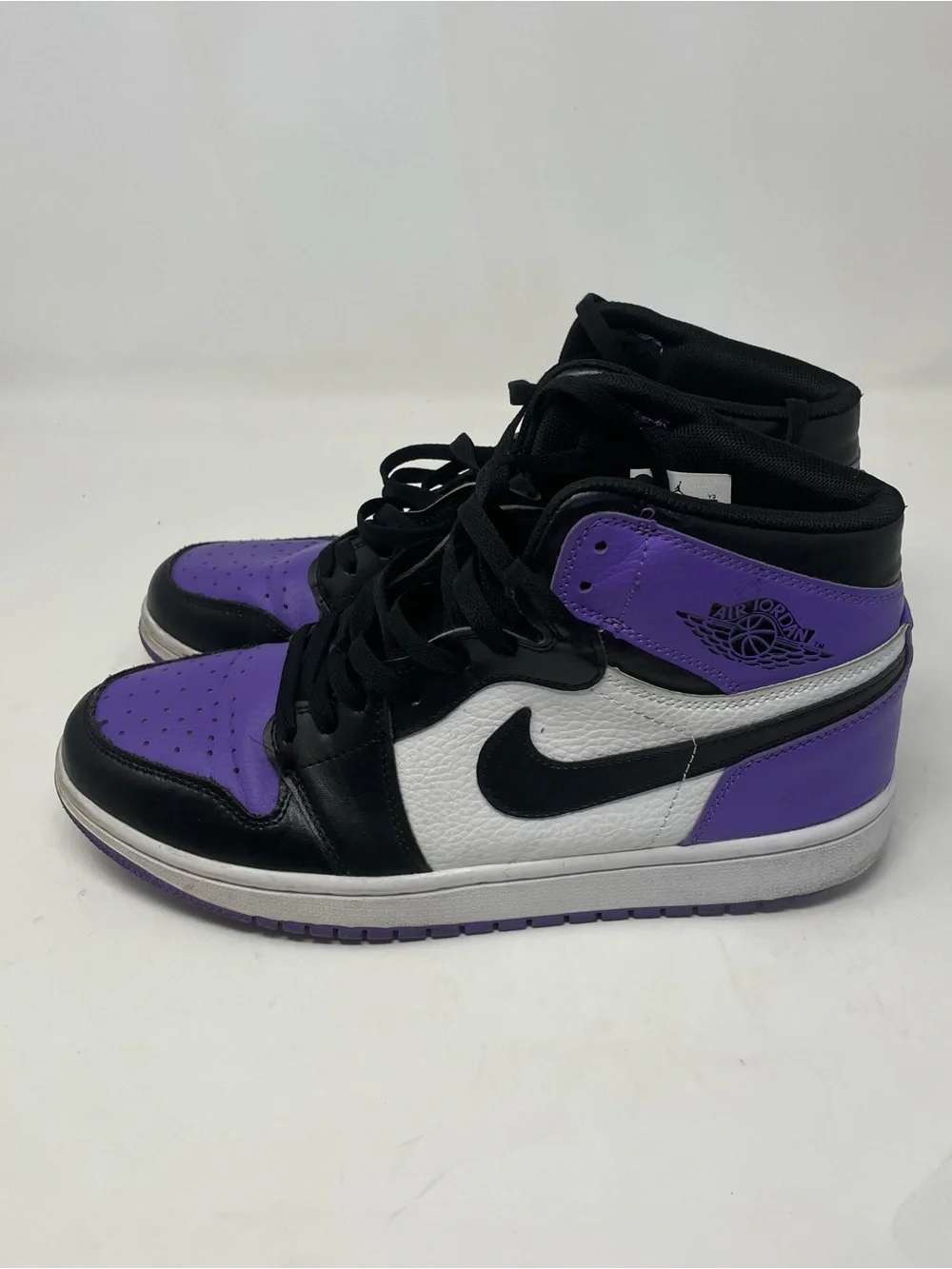 Jordan Air Jordan 1 Mid Black Purple White Sneakers